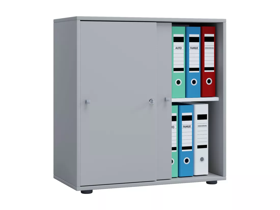 Armoire de bureau portes coulissantes Lona 2x