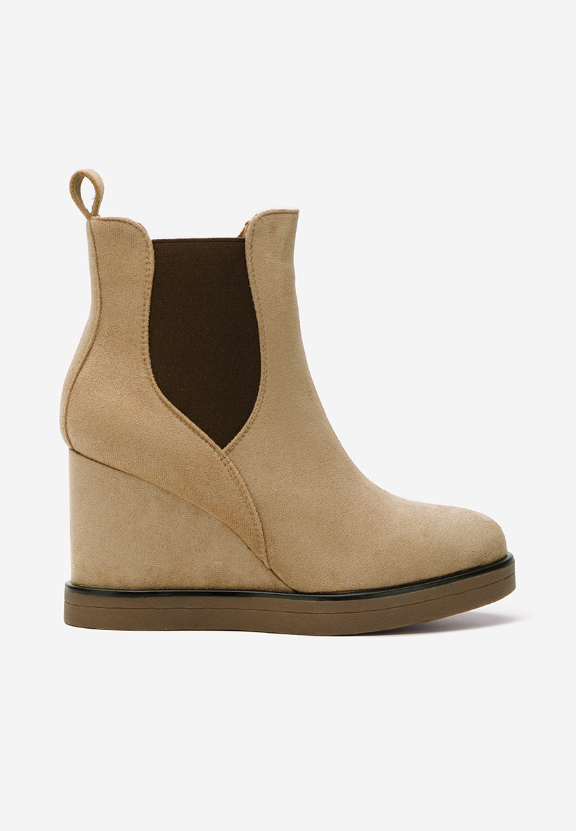 Bottines compensées kaki Sharina
