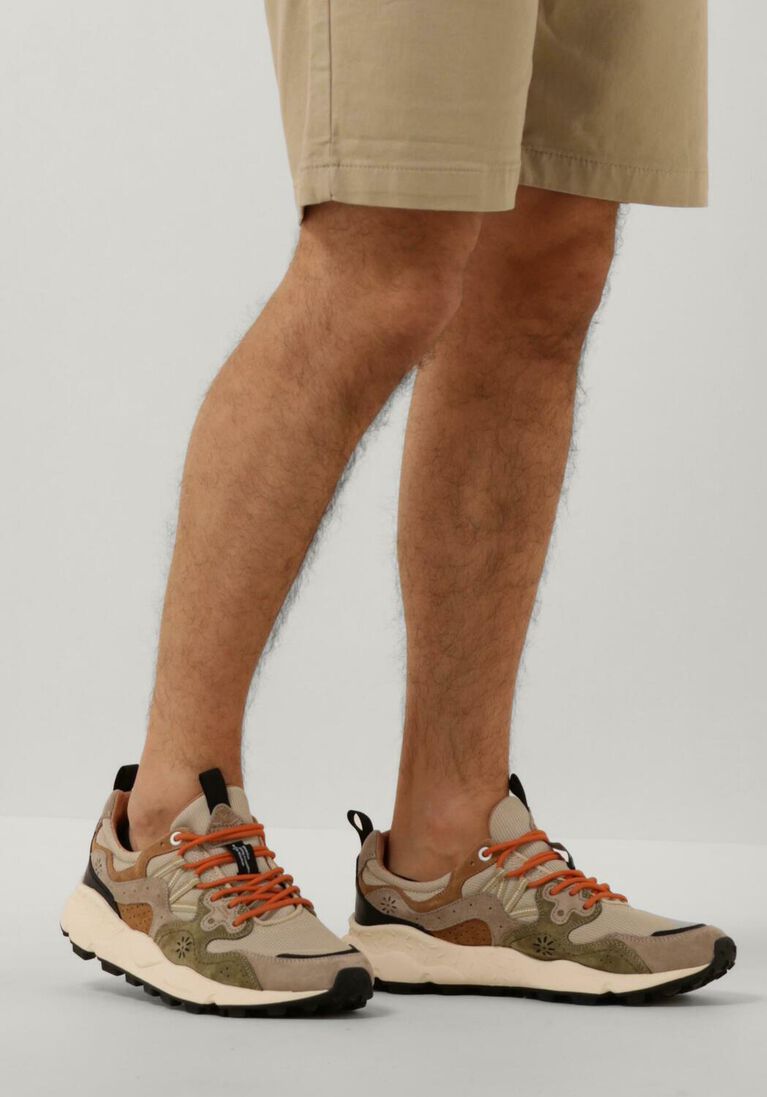 FLOWER MOUNTAIN beige flower mountain lage sneakers yamano 3 man