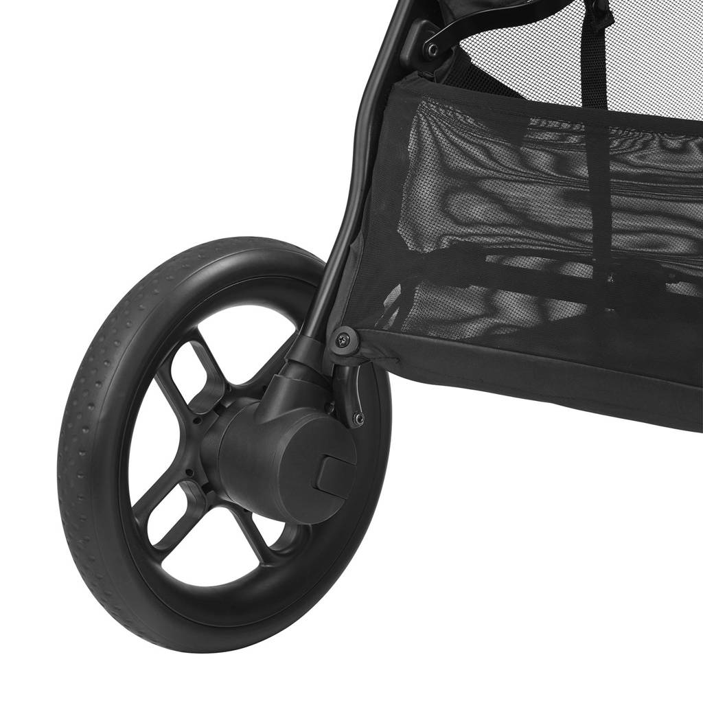 Wielen zitten regelmatig vastMC Zelia 3 Essential Black (Black Frame & Black Leather)