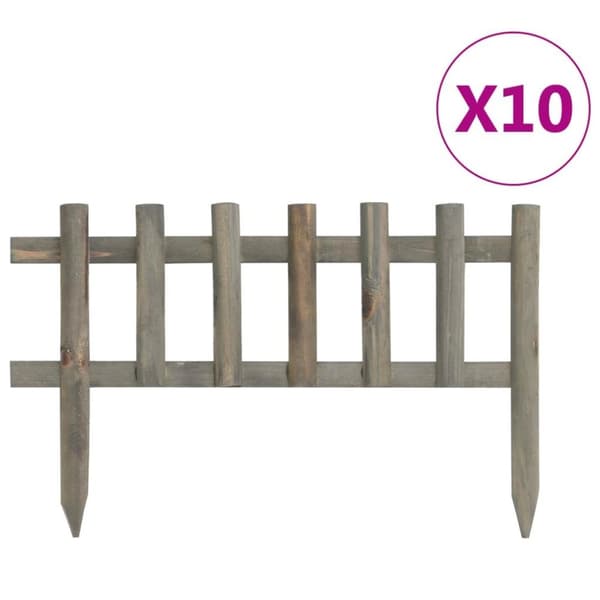 vidaXL Plenkanter 10 stk gran 4,4 m