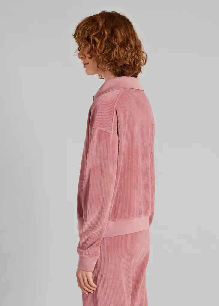 Sweatshirt col camionneur velours côtelé L'Exception Paris