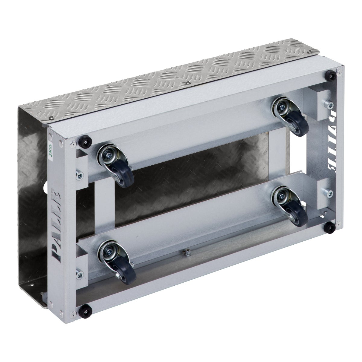 Kongamek werkplatform in grijs, 600x351x180mm, met een draagvermogen van 150kg