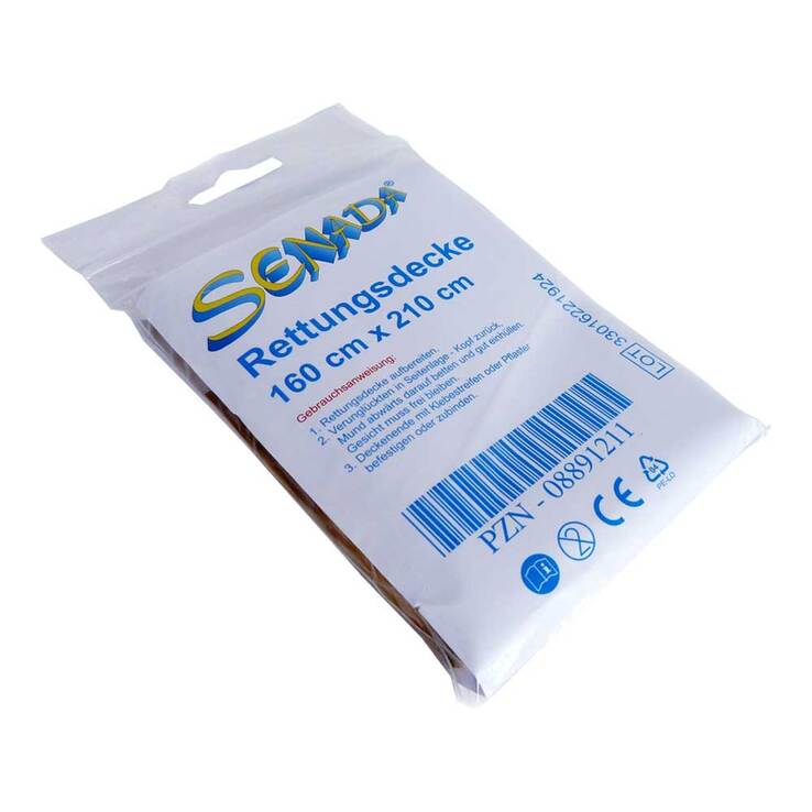 Senada Rettungsdecke 210x160, 1 St