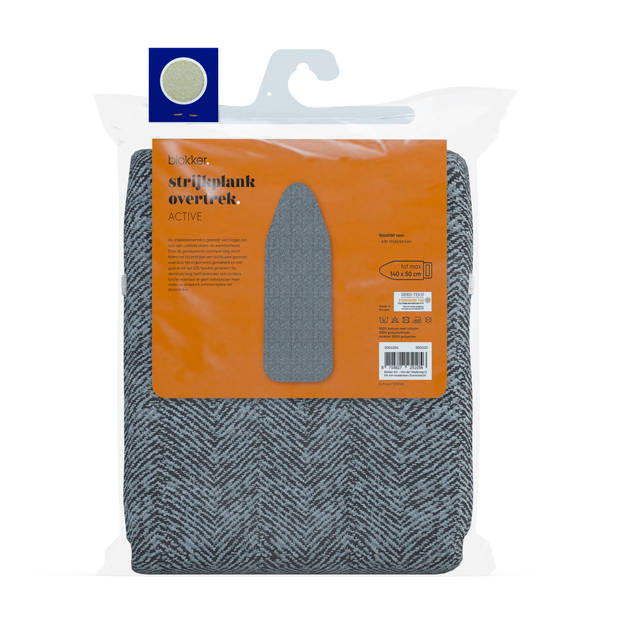 Blokker Strijkplankhoes Active - Uni - 140x50 cm - Herringbone