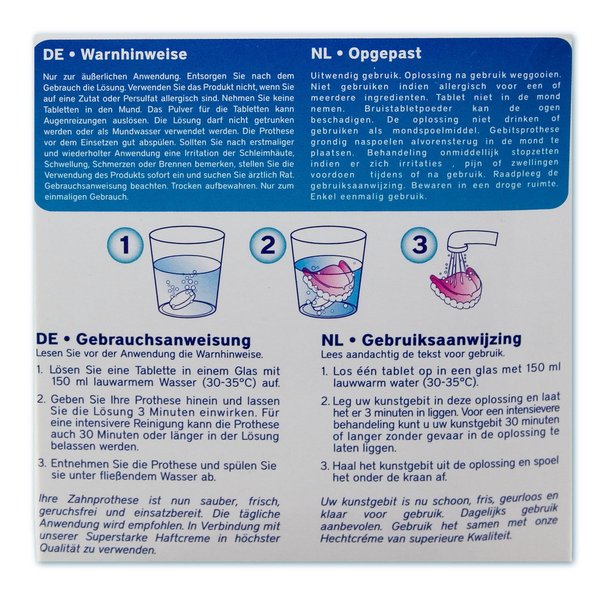 BONYplus Express Gebissreinigungs-Tabletten (32 Tabs)