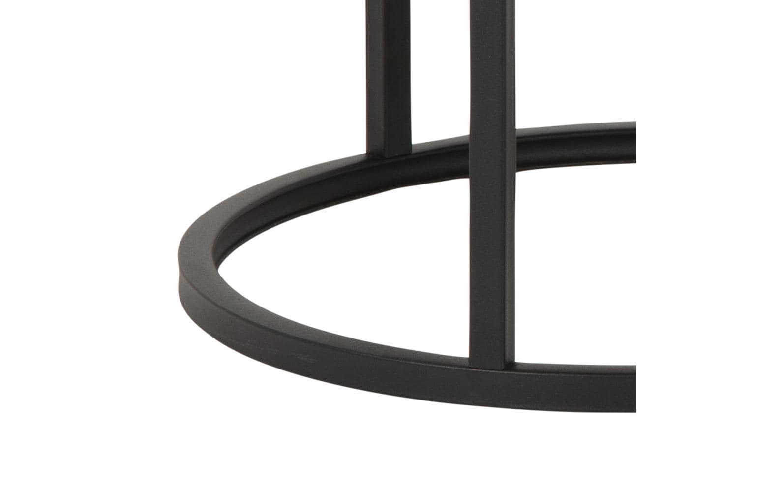 Couchtisch Spiro Ø 80/ 50 cm, 2 Stück, Nature/Schwarz<br>Sofatisch-Set