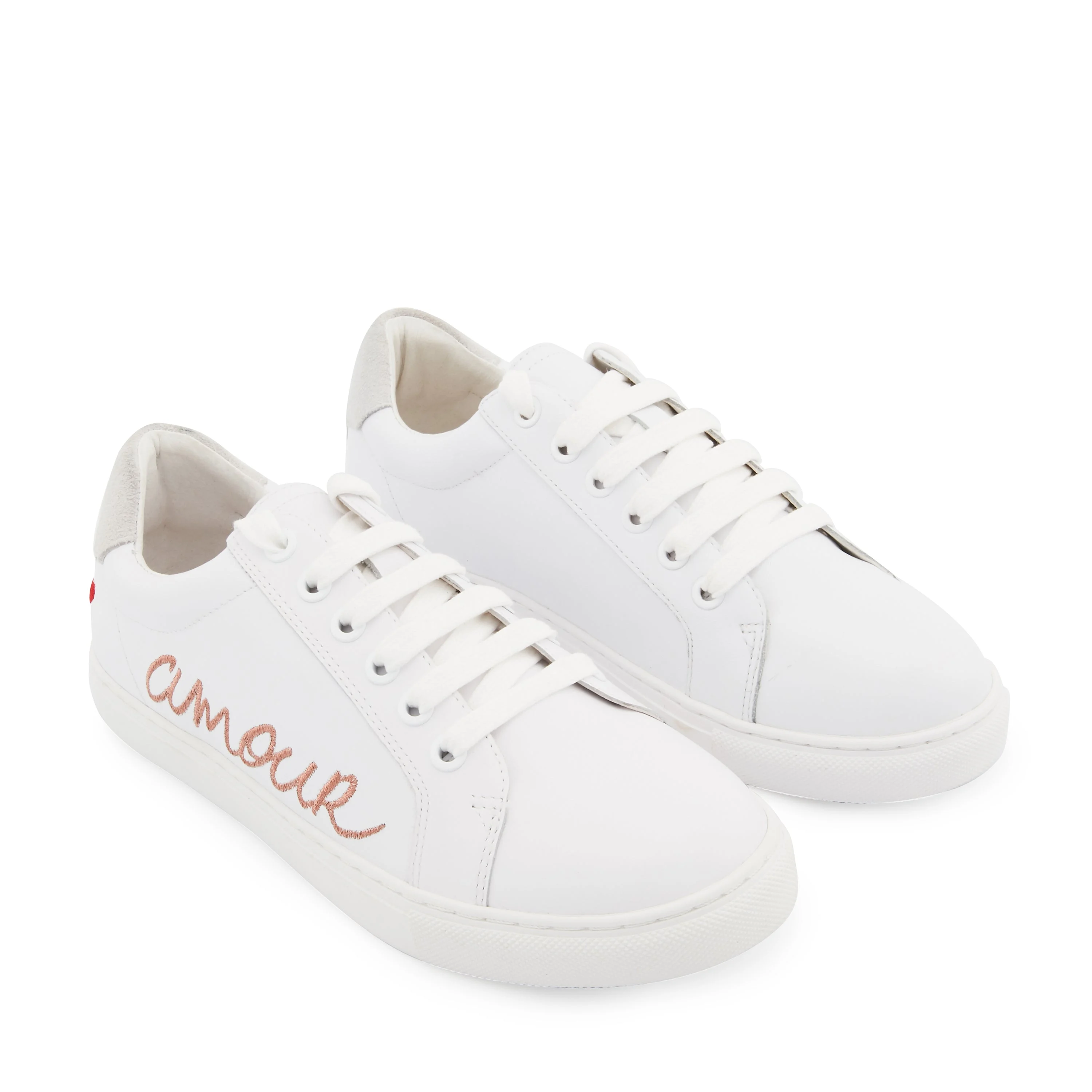 SIMONE AMOUR - Sneakers en cuir | Blanc