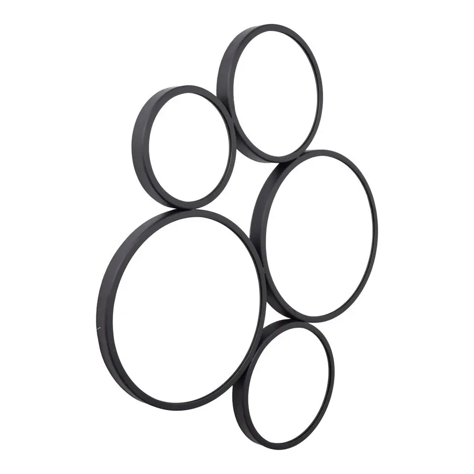 LOFT42 Bubbles Large Wandspiegel - Zwart - 82x70x3