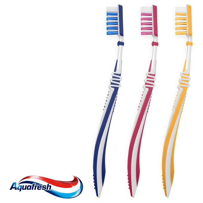Aquafresh Flex Interdental Medium dagelijkse Tandenborstel 2+1 gratis