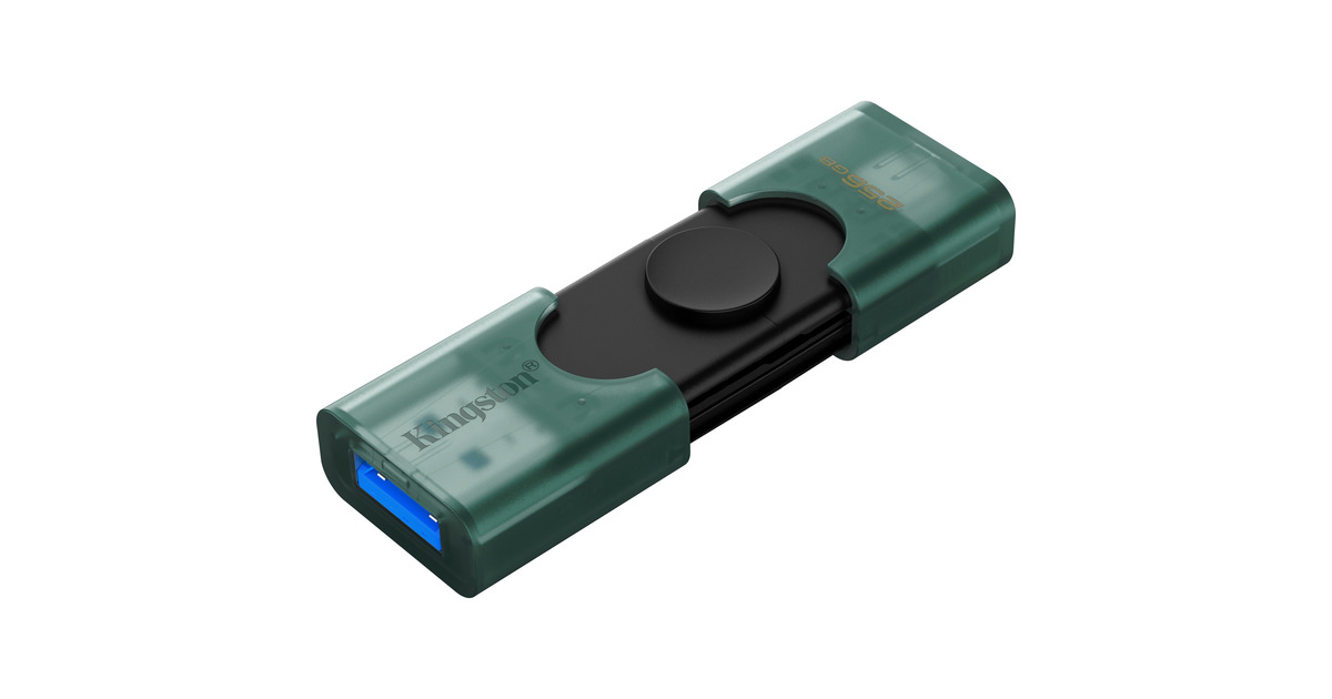 KingstonDataTraveler Duo 256 GB usb-stick  (Groen/zwart, DTDEG2/256GB)