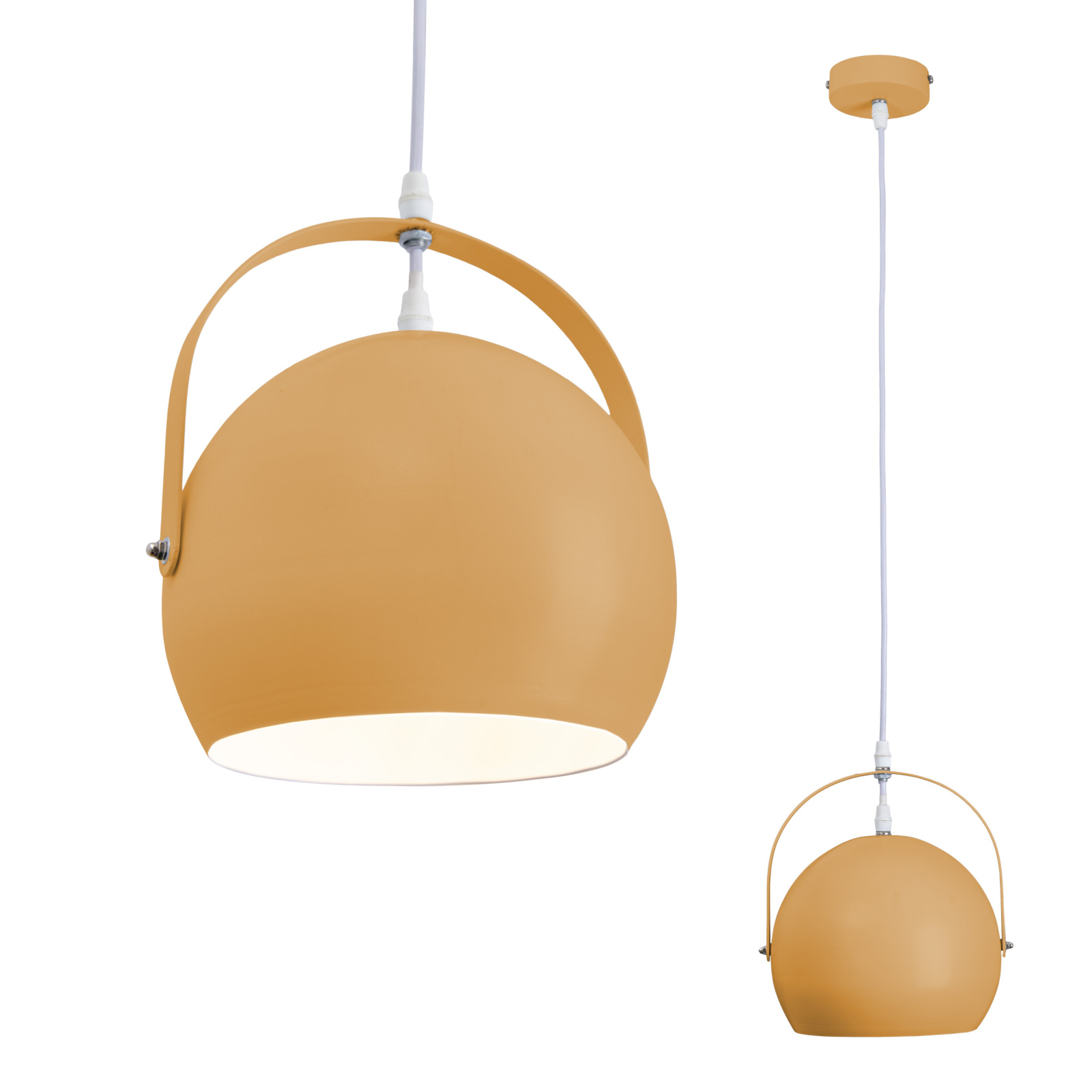 Pendelleuchte - gelb - 25 cm