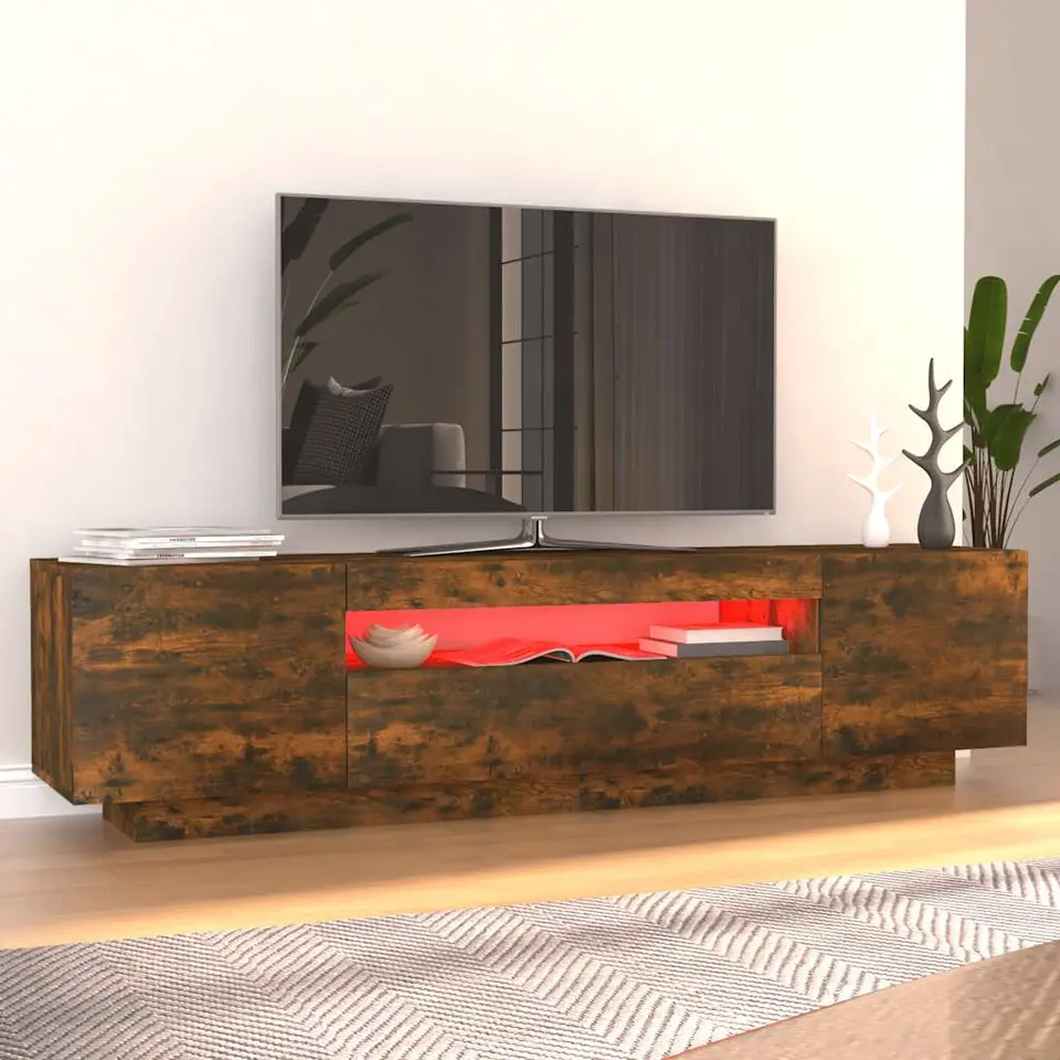 vidaXL - Tv-kast - Bruin - Bewerkt hout