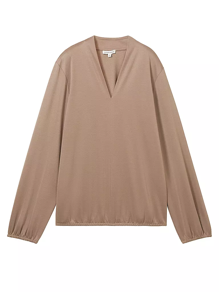 TOM TAILOR Langarmshirt beige
