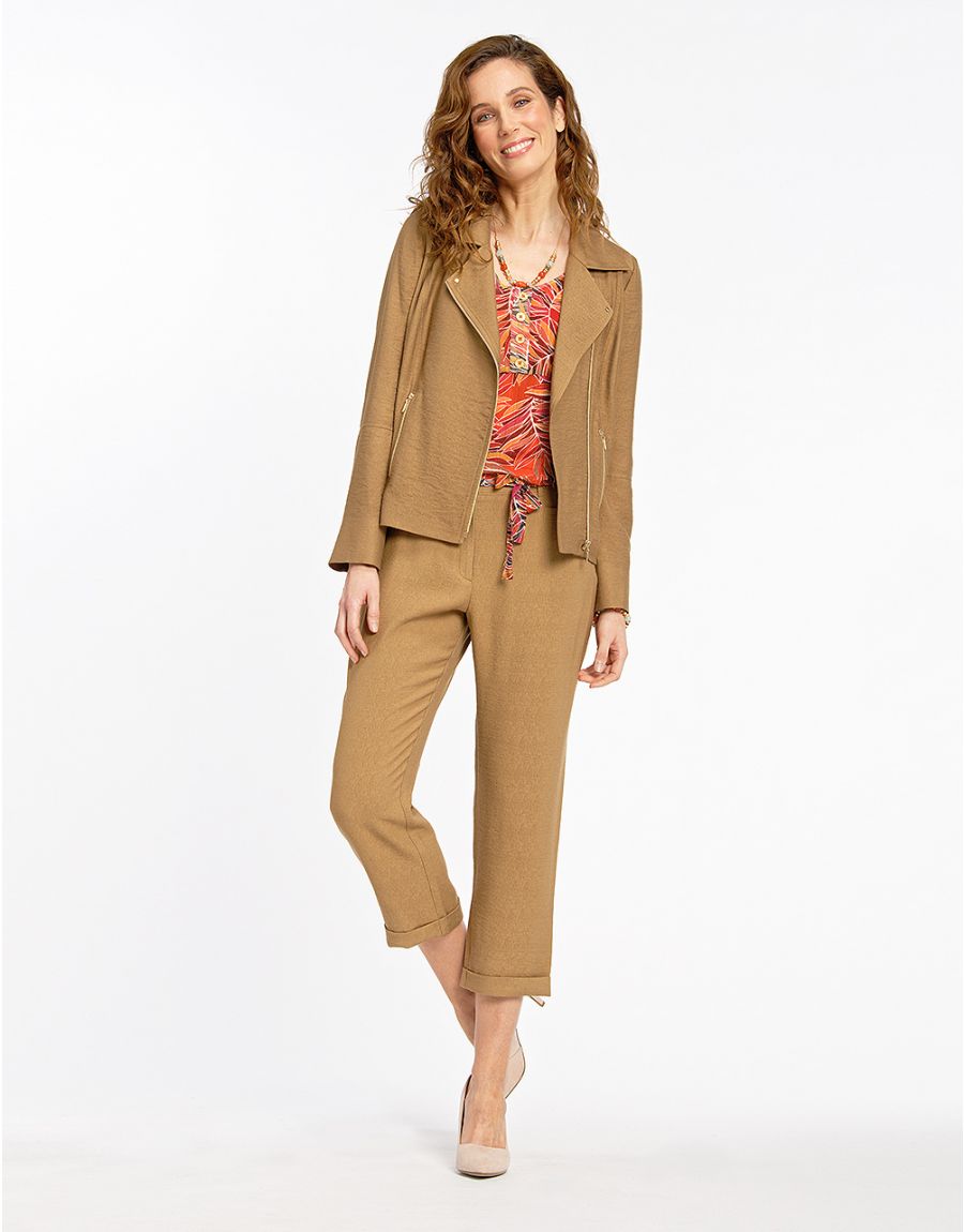 Pantacourt chic marron
