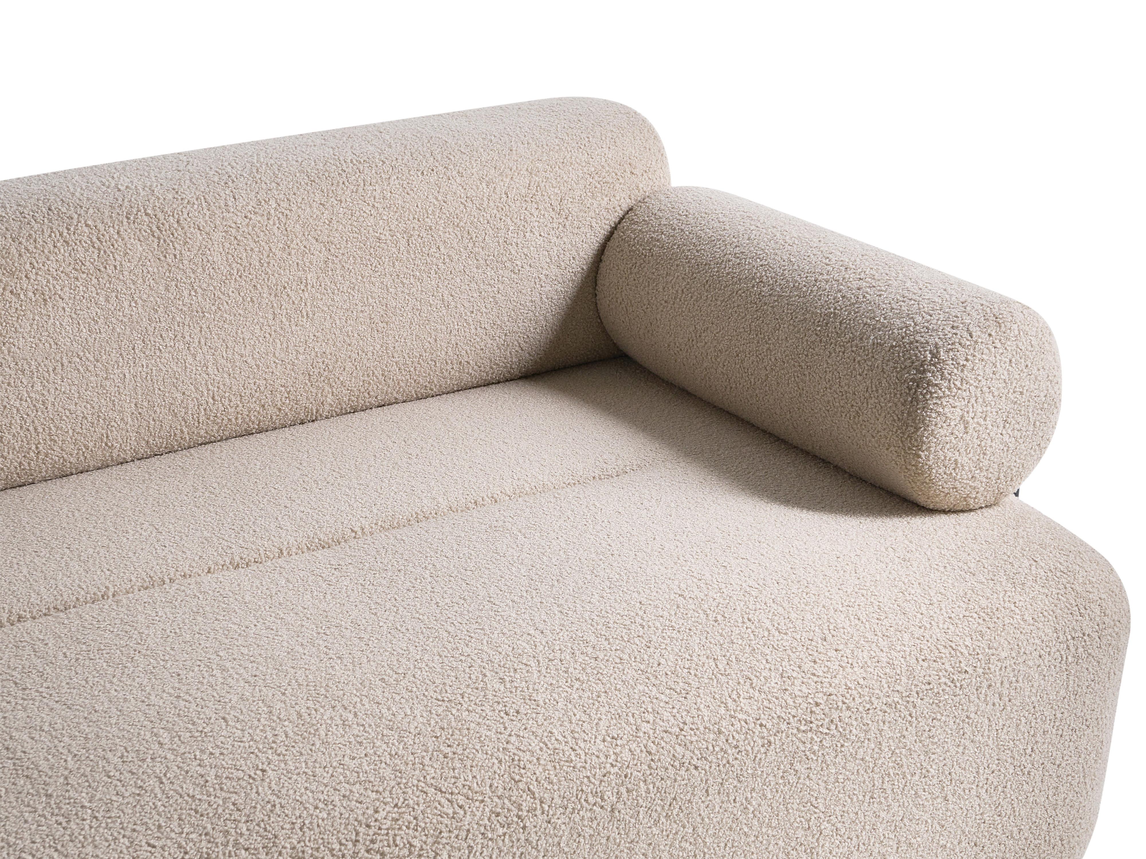 Bank 2-zits ELVA Bouclé Beige