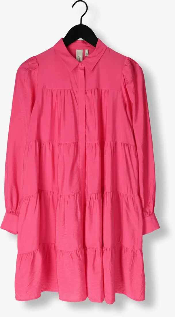 Y.A.S. roze y.a.s. mini jurk yaspala ls shirt dress s.