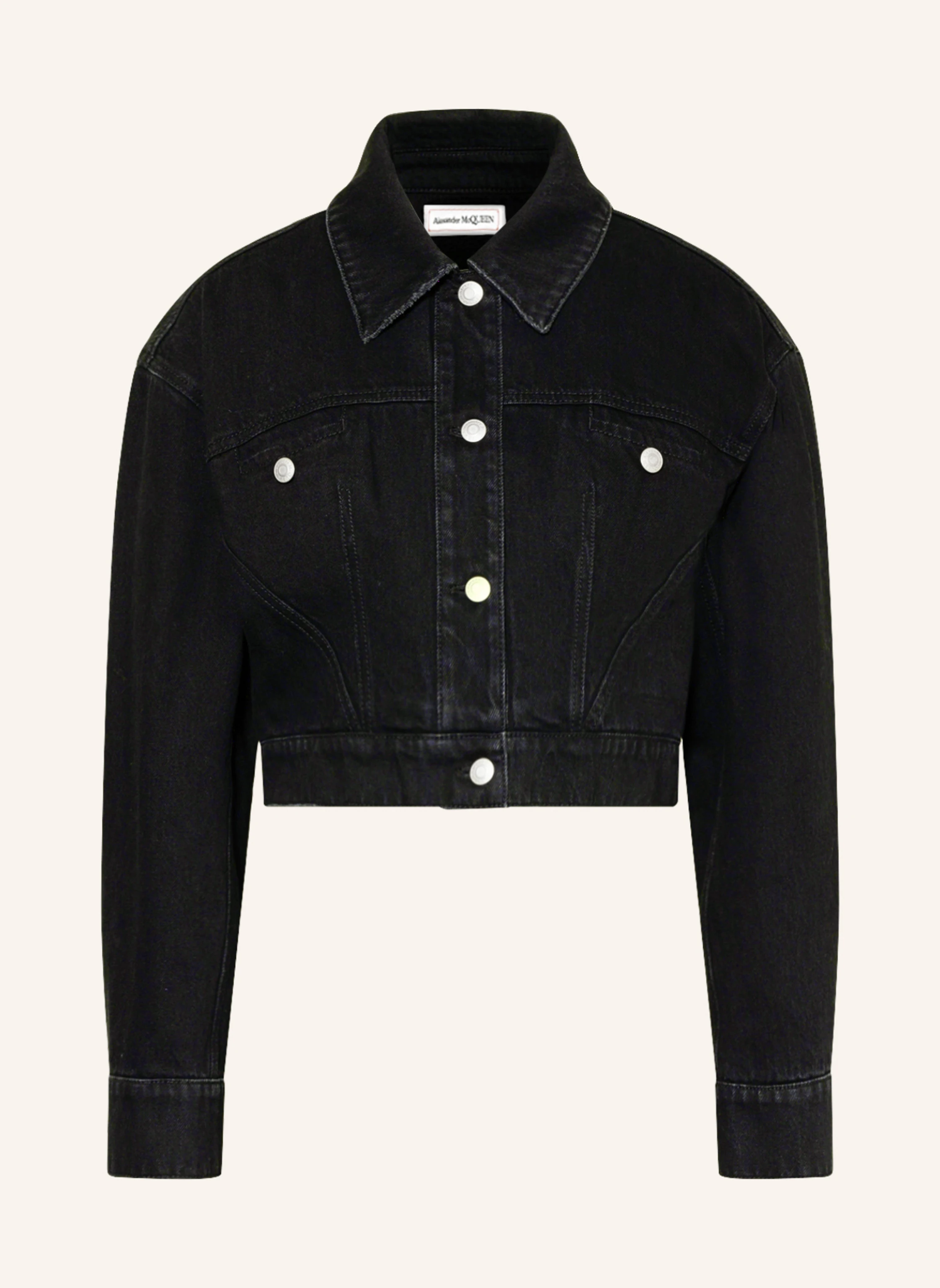 Alexander McQUEEN Cropped-Jeansjacke
