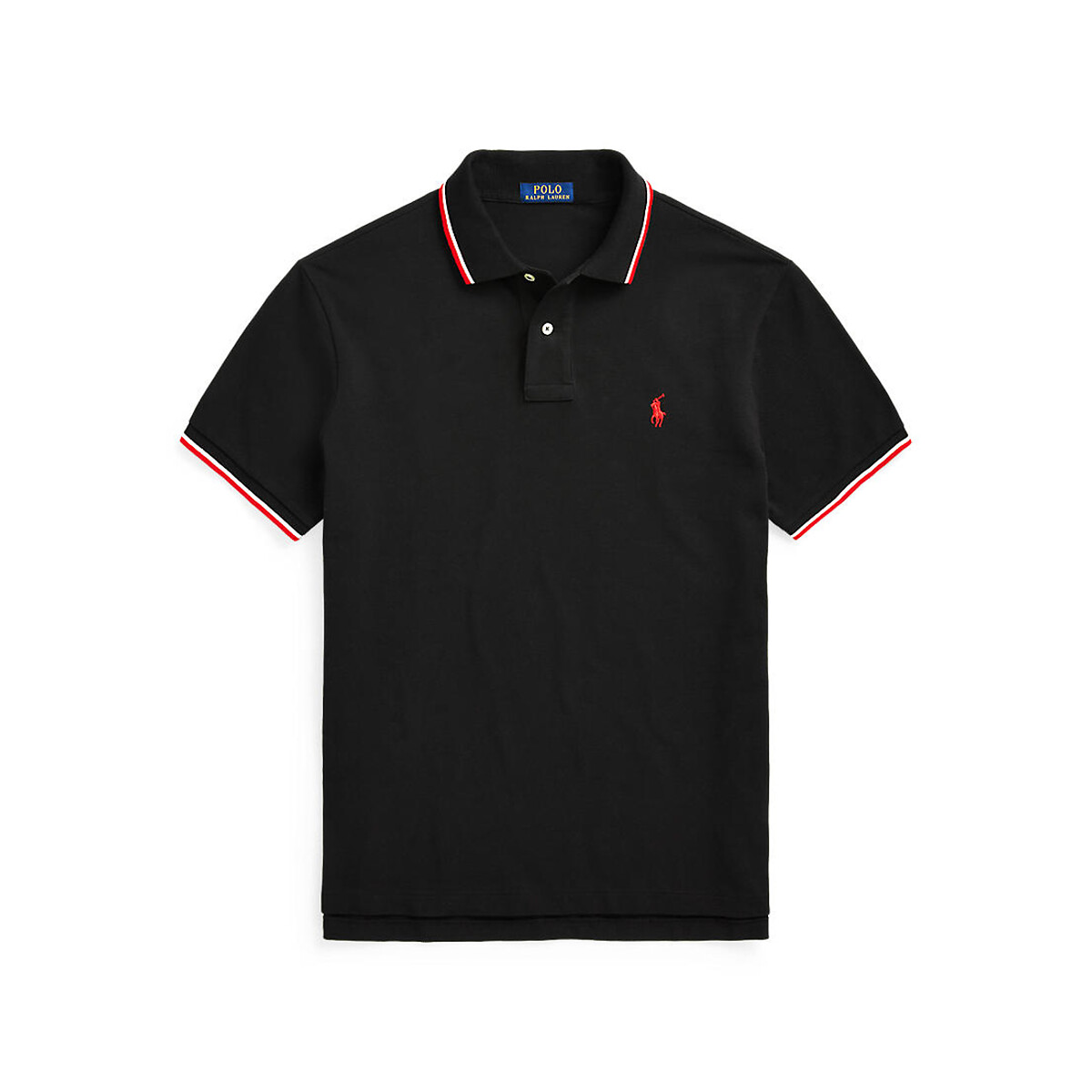 POLO RALPH LAUREN<br>Polo de corte reto em malha piqué