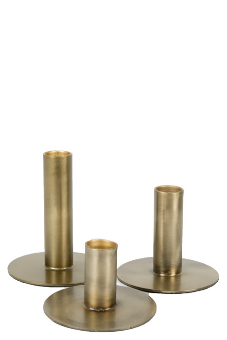 Kandelaar Tyler (set van 3) Goudkleurig