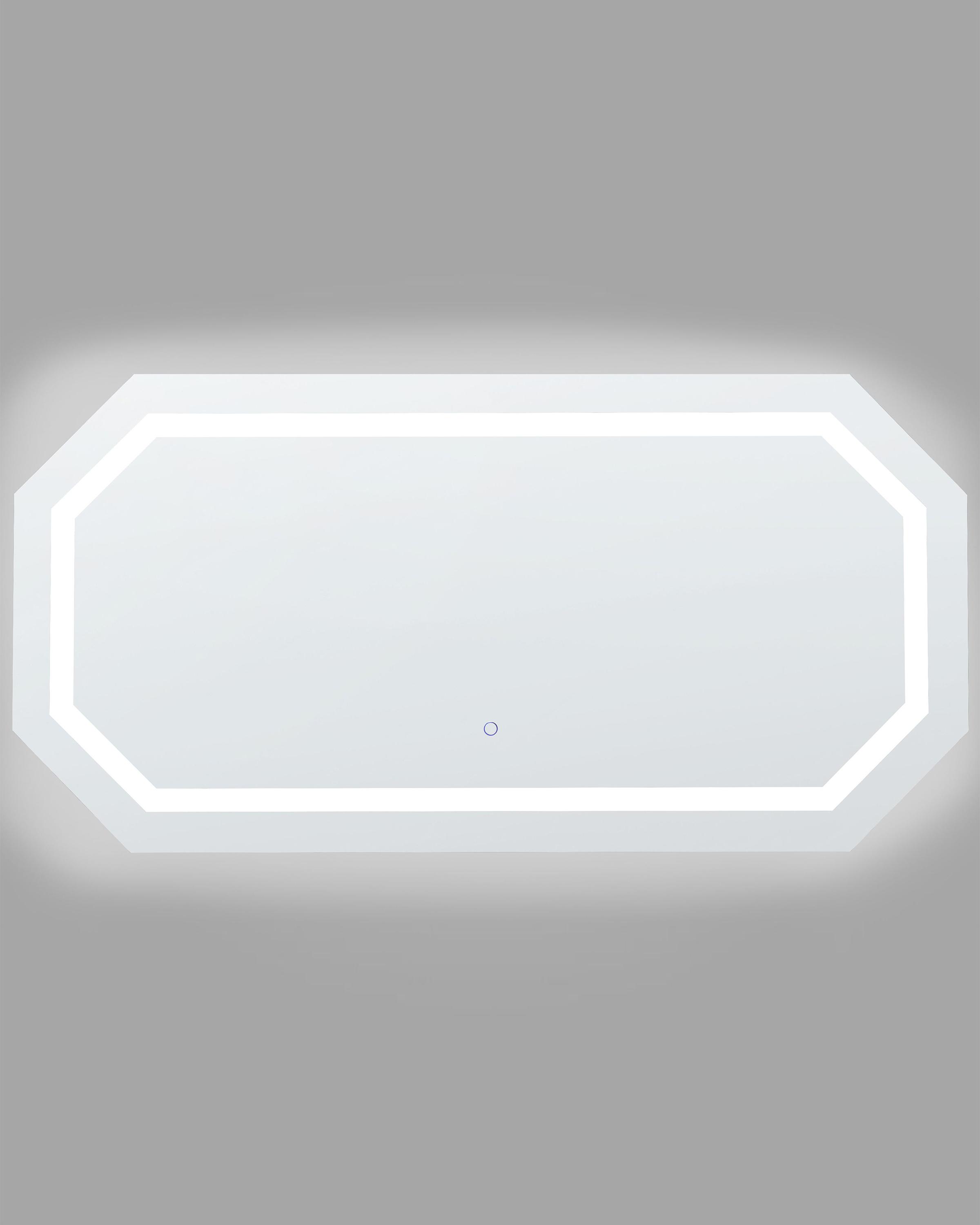 LED badkamerspiegel LOCMARIAQUER 120 cm 60 cm Zilver
