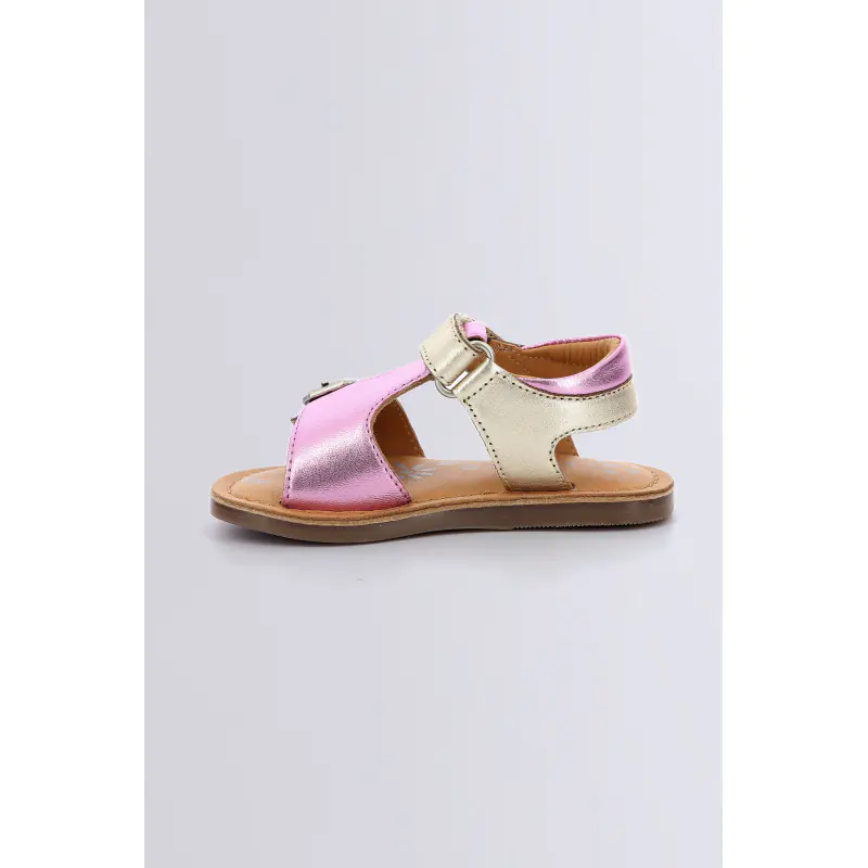 Diazz Beige marine SANDALES Cuir Fille