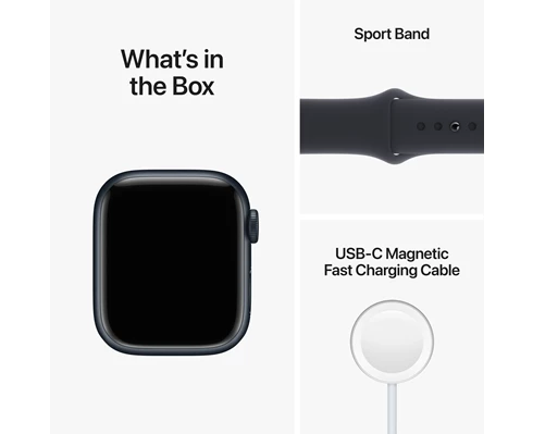 Apple Watch Series 8 GPS   Cellular 41mm Midnight Aluminium Case with Midnight Sport Band - Regular
