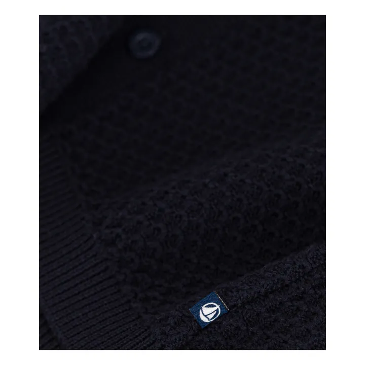 Petit Bateau Cardigan Point Suzette | Bleu marine