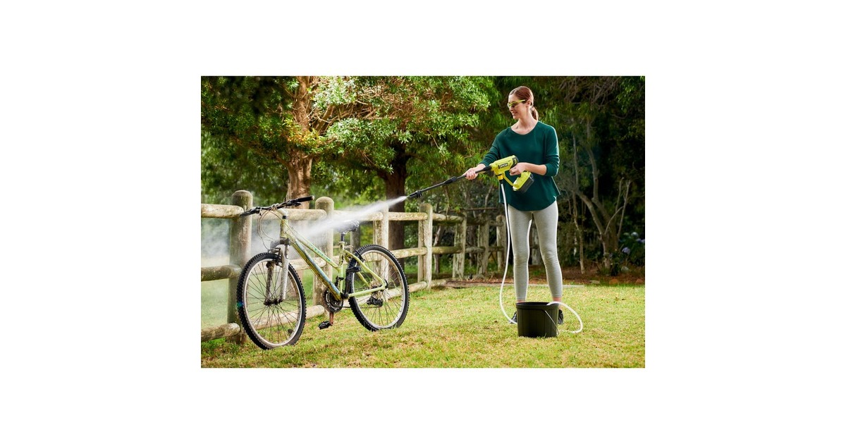 RyobiONE+ 18V Accu Power Washer RY18PW22A-0 drukreiniger  (Groen/zwart, Accu en lader niet inbegrepen)