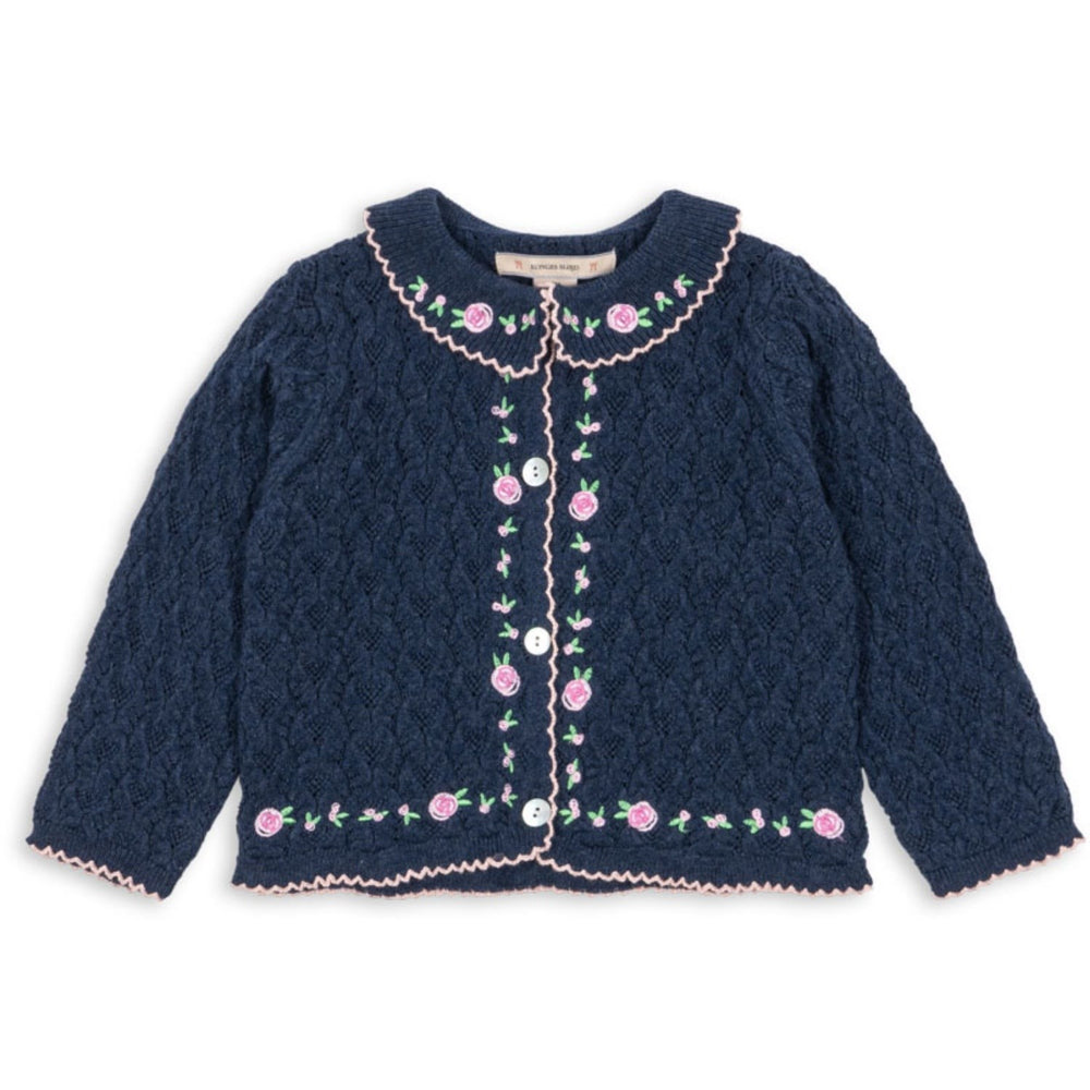 Køb Konges Sløjd Ensign Blue Rosier Cardigan
