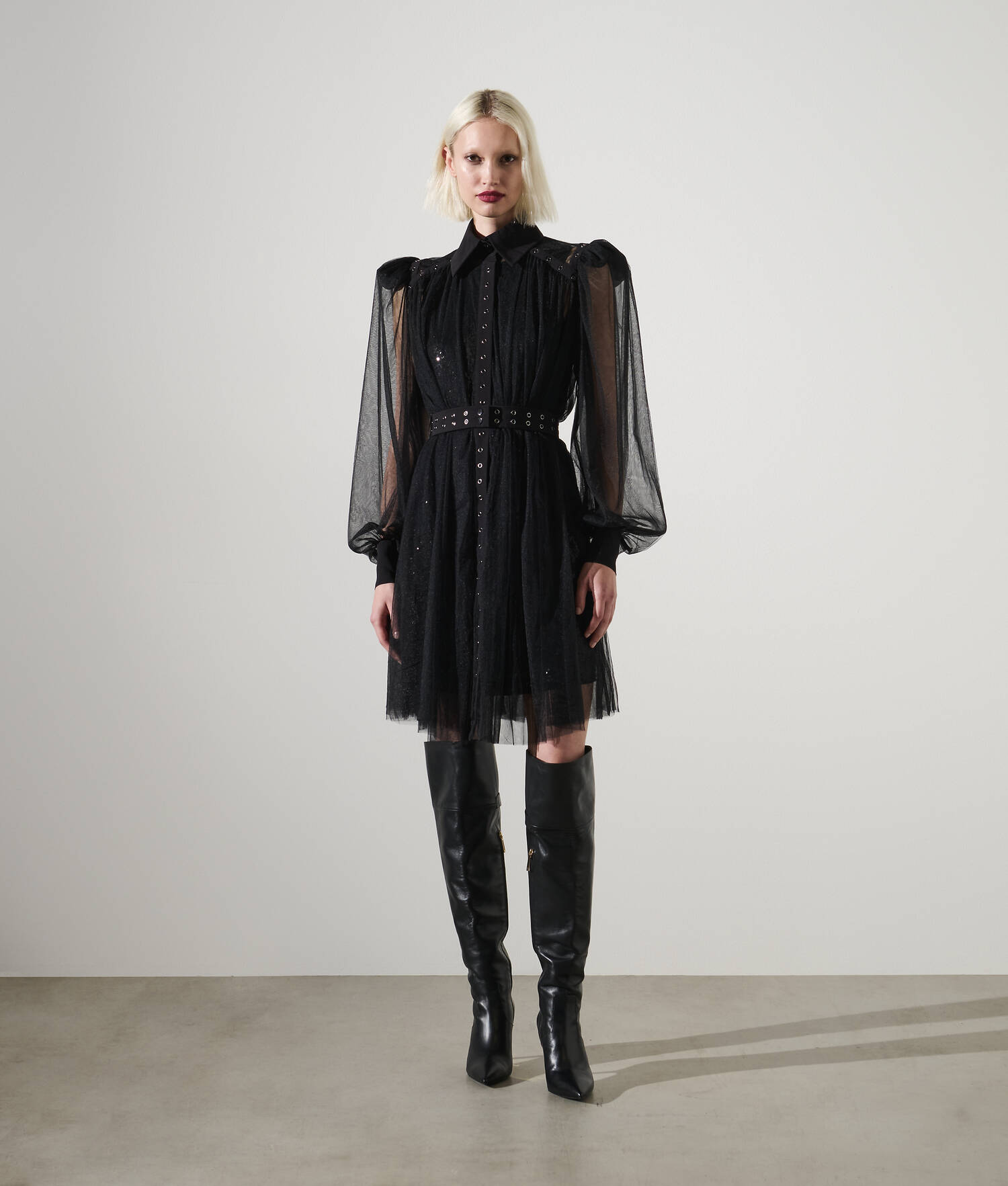 ROBE EN MESH ET SEQUINS KARL STUDIO