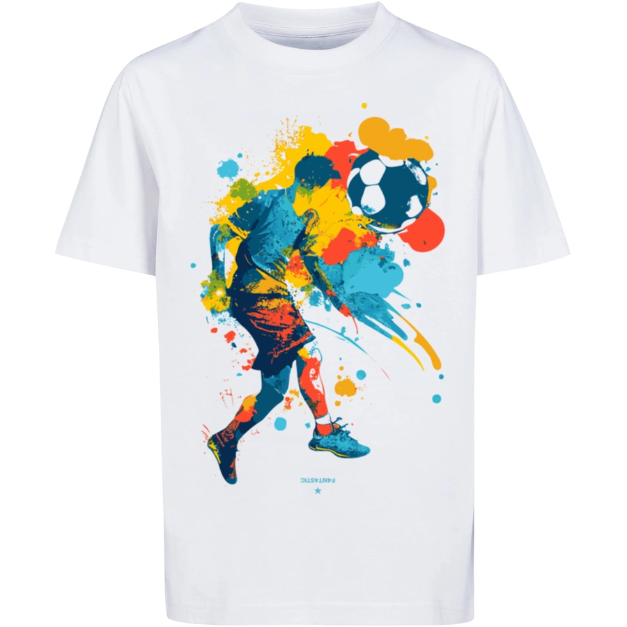 F4NT4STIC T-Shirt Fußballer weiß
