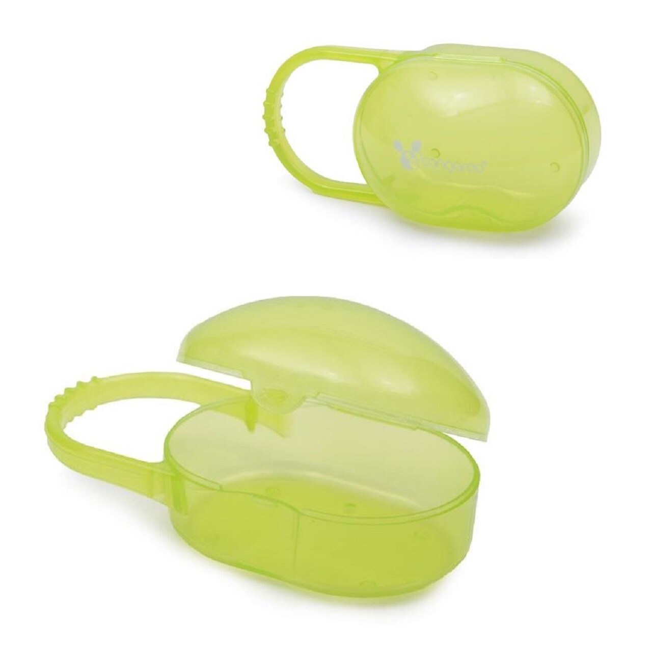 Cangaroo Schnullerbehälter P1139, Schnullerbox grün, PP mit Henkel ab Geburt