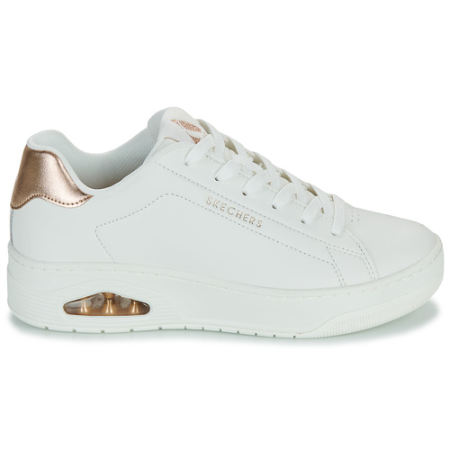 Skechers - UNO COURT - COURTED AIR - Blanc / Doré