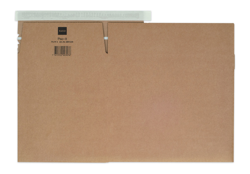 Elco Versandschachteln Fix, Nr. 2, 310 x 222 x 140-224 mm, braun, 1 Stück