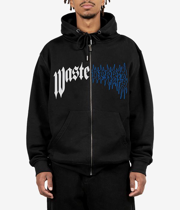 Wasted Paris Dark Pitcher Zip-Hoodie (black II)