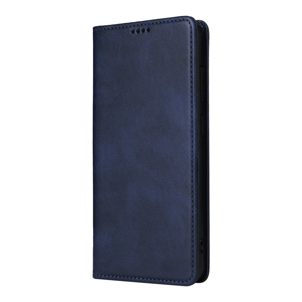 Samsung Galaxy A56 Leder Tasche Flip Wallet Etui mit Kartenfächern (RFID Schutz) - Dunkelblau