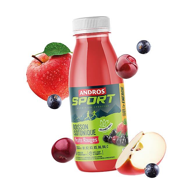 ANDROS SPORT - BOISSON ISOTONIQUE FRUITS ROUGES 50 CL