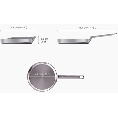 Poêle Joseph Joseph Space Steel 24cm