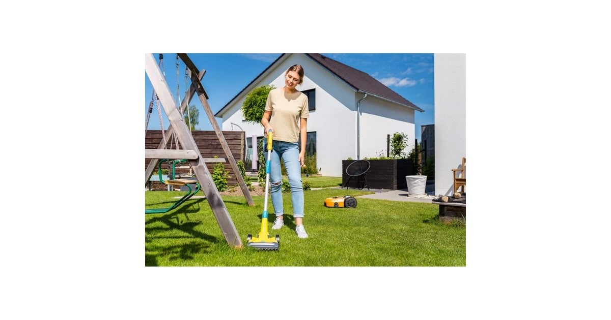 GloriaFineCut 18V compacte grasmaaier  (Geel, Accu en lader niet inbegrepen, POWER FOR ALL)
