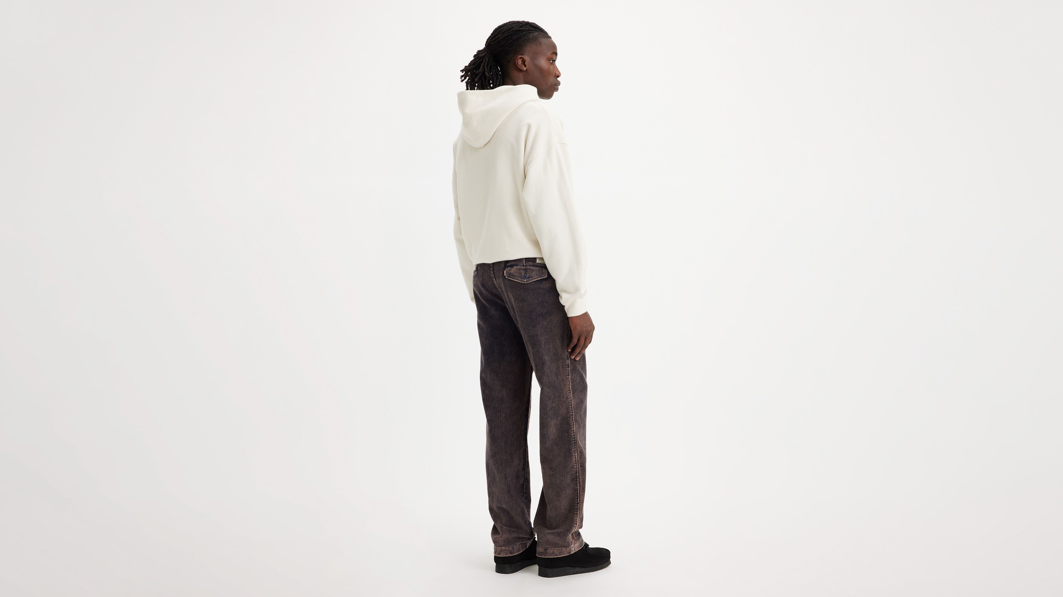 Pantalon velours XX Chino Authentic Straight - Balightic Navy 8W Snow Wash Corduroy - Bleu