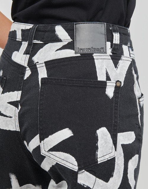 Desigual - PANT_BROCHA - Noir / Blanc
