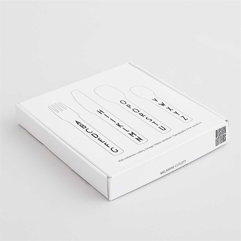 Køb Design Letters White ABC Bestik