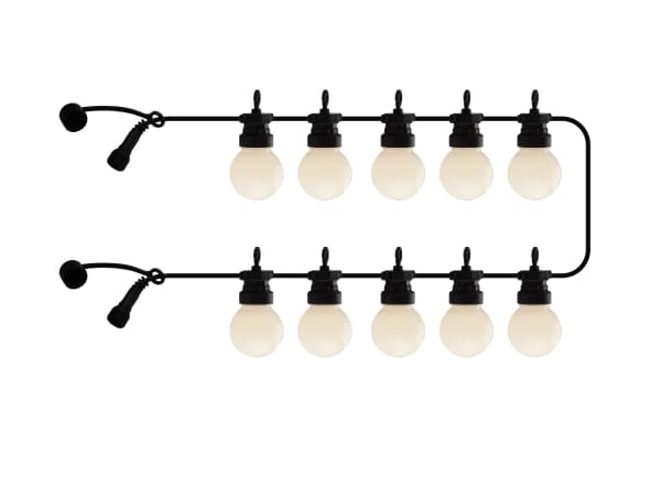 Sirius Lucas Supplementsæt - Mat/Sort - 10 LED