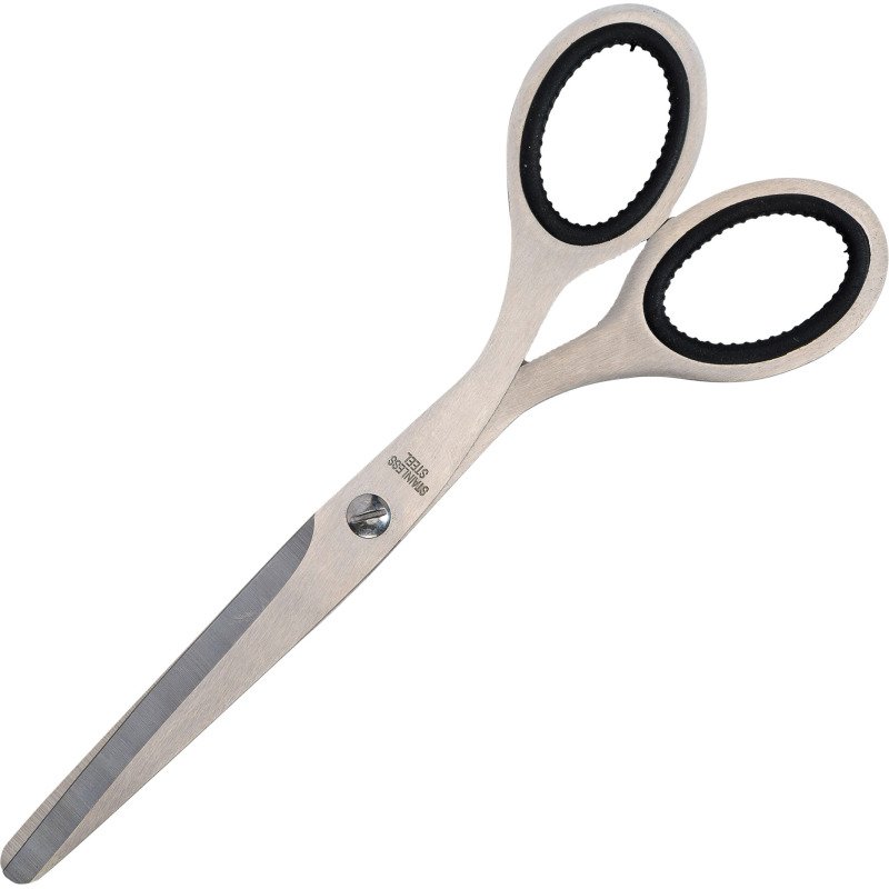 Ciseaux ambidextres bout rond métal 17 cm
