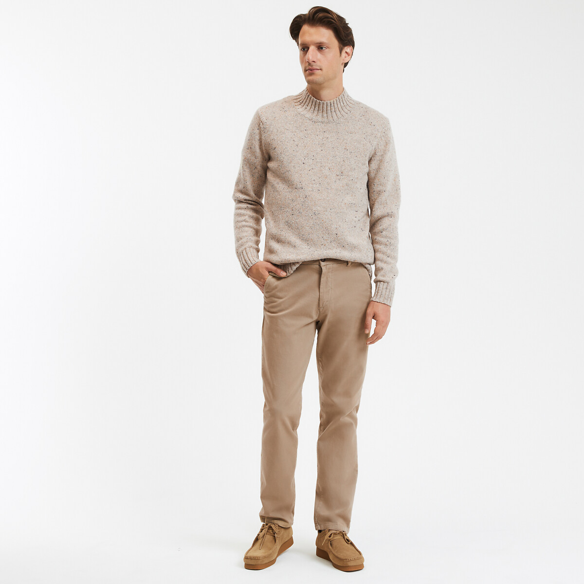 COLEÇÕES LA REDOUTE<br>Cuecas chino regulares, Assinatura FRANÇOIS
