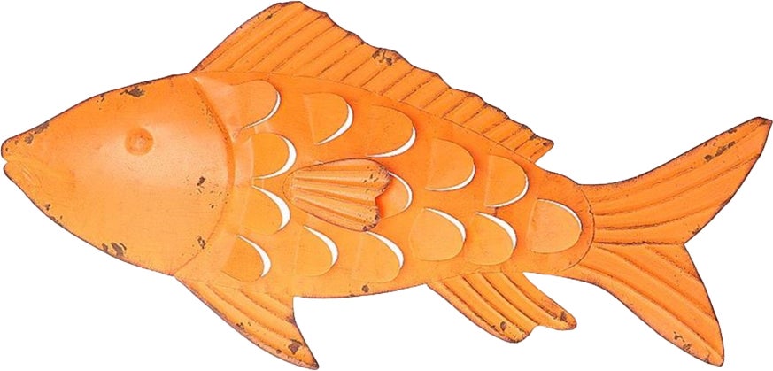 HBX tuinwanddecoratie Atlantic oranje 71 x 5 x 34 cm