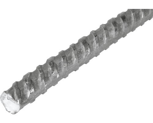 Ronde staaf, geribbeld staal, Ø 6 mm, 2 m