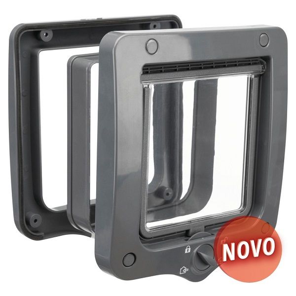 Trixie Porta 4 Funções para Gato Cinza - TX44232