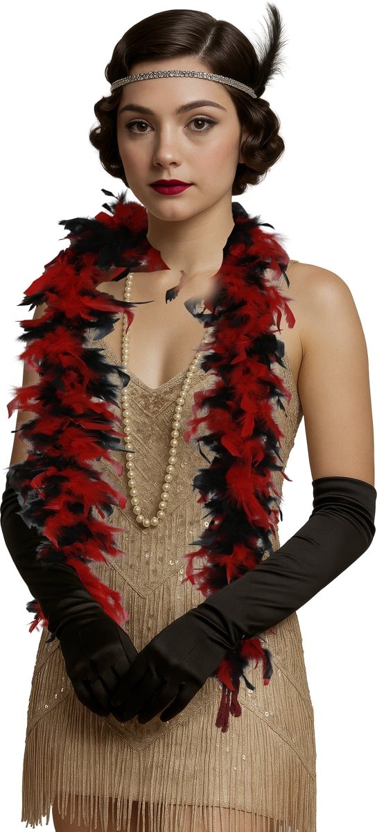 Rood Zwarte Boa Veren 80gr